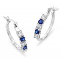 Silver Elegance Sterling Silver Hoop Earrings