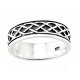 Sterling Silver Celtic Weave Band Ring