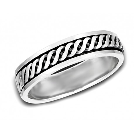 Sterling Silver Ladies Spinning Ring