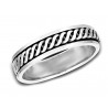 Sterling Silver Ladies Spinning Ring