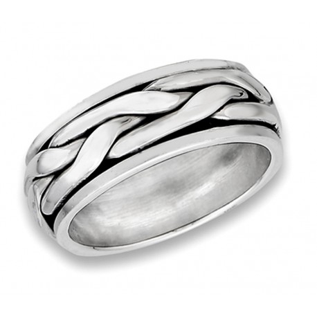 Sterling Silver Unisex Spinning Ring