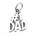 Sterling Silver DAD Charm