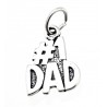 Sterling Silver DAD Charm