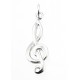 Sterling Silver Clef Charm