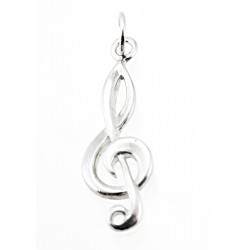 Sterling Silver Clef Charm