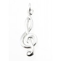 Sterling Silver Clef Charm