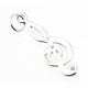 Sterling Silver Clef Charm