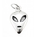 Sterling Silver Alien Face Charm