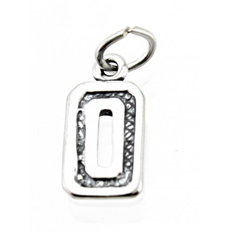 Sterling Silver Charm Jersey Number 0