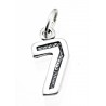 Sterling Silver Charm Jersey Number 7