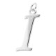 Sterling Silver Script Initial Pendant or Large Charm - I Letter