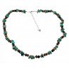 Turquoise and Tiger-eye Necklace with Sterling Silver