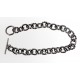 Sterling Silver Oxidized Toggle Bracelet 7.5 Inch Long