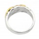 Black Hills Gold Sterling Silver Ring with 10K Gold 