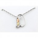 Black Hills 12K Gold on Sterling Silver D Letter Pendant - Initial Pendant