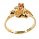 10K Black Hills Gold Ladies Ring with 3MM Turmaline