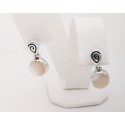Sterling Silver Dangle Earrings with Mother of Pearl
