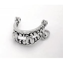 Sterling Silver Moveable Fangs Charm or Pendant
