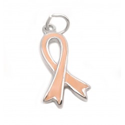 Sterling Silver Cancer Ribbon Charm or Pendant