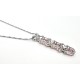 Sterling Silver Necklace with XOXO CZ Pendant