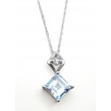 Sterling Silver Blue Topaz Pendant