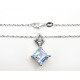 Sterling Silver Blue Topaz Pendant