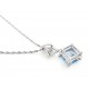 Sterling Silver Blue Topaz Pendant