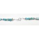 Southwest Sterling Beaded Turquoise Necklace