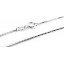 Sterling Silver 1MM Box Chain 18 Inch Long