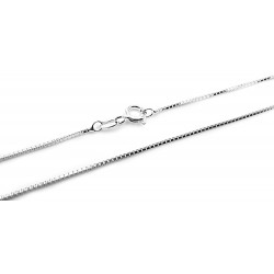 Sterling Silver 1MM Box Chain 18 Inch Long