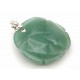 Green Adventurine Flower Pendant