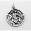 Zodiac Sterling Silver Charm or Pendant - Gemini