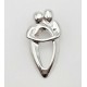 Sterling Silver Loving Couple Pendant