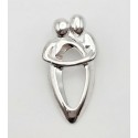 Sterling Silver Loving Couple Pendant