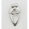 Sterling Silver Loving Couple Pendant