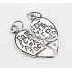 Sterling Silver Best Friends Charm Pendant