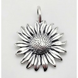 Sterling Silver Sunflower Pendant