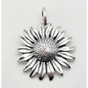 Sterling Silver Sunflower Pendant