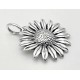 Sterling Silver Sunflower Pendant