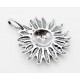 Sterling Silver Sunflower Pendant