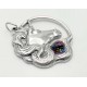 Sterling Silver Unicorn Pendant with Crystal