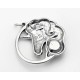 Sterling Silver Unicorn Pendant with Crystal