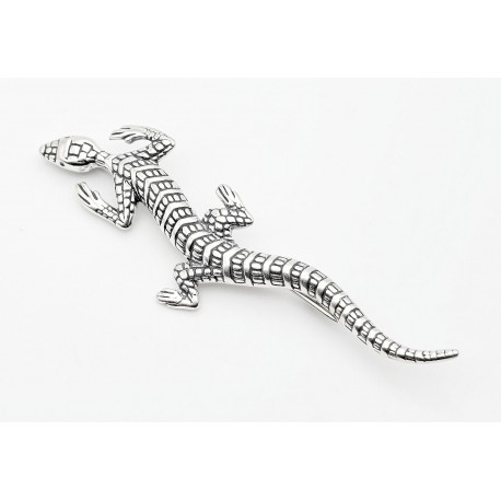 Sterling Silver Lizard Pin