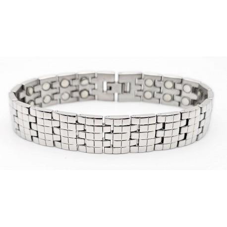 Magnetic Stainless Steel Link Bracelet
