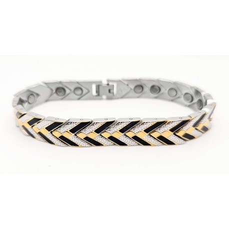 Stainless Steel Magnetic XOXO Heart Bracelet