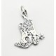 Sterling Silver Boots Pendant with Chain