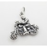 Sterling Silver Motorcyclist Pendant with Chain