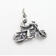 Sterling Silver Motorcyclist Pendant with Chain