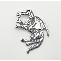 Sterling Silver Dragon Pendant