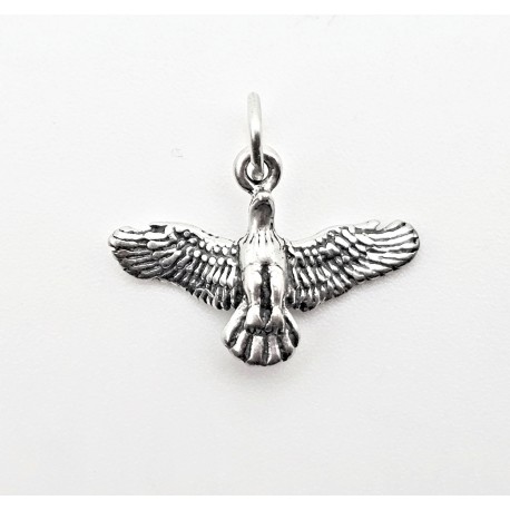 Sterling Silver Flying Eagle Pendant